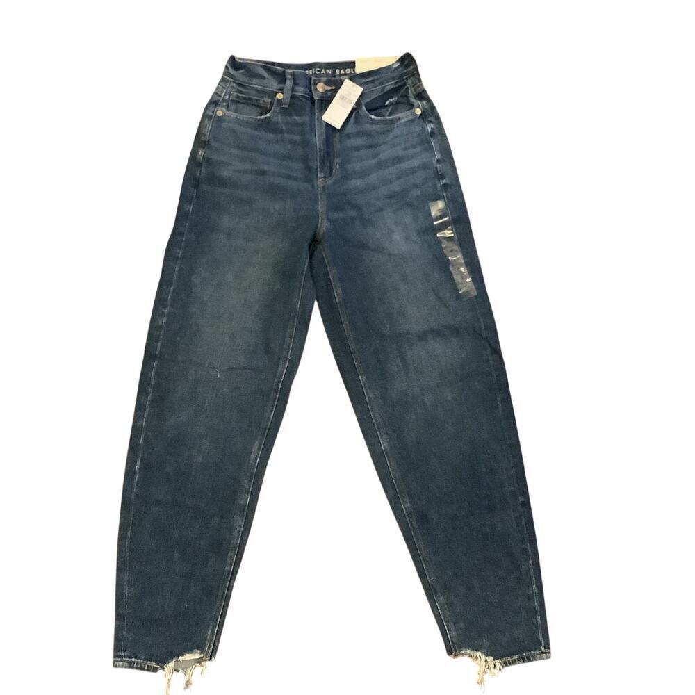 American Eagle Ripped Relaxed Mom Jean size 0 NWT​